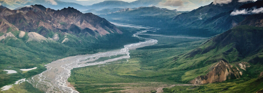 Beautiful Alaskan mountains.